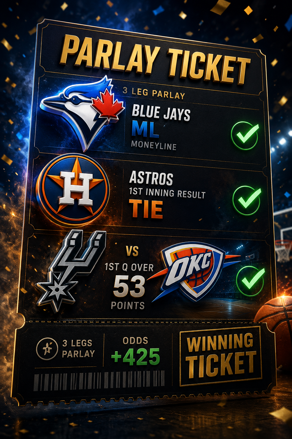 Parlay ticket